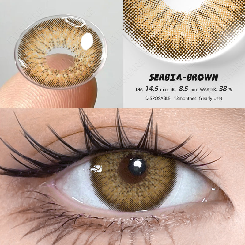 Marrón serbio 14,5 mm 1 par | 1 año