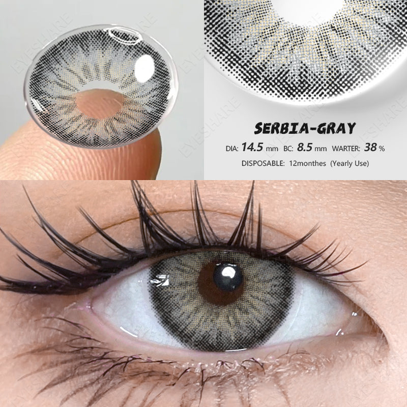 Gris serbio 14,5 mm 1 par | 1 año
