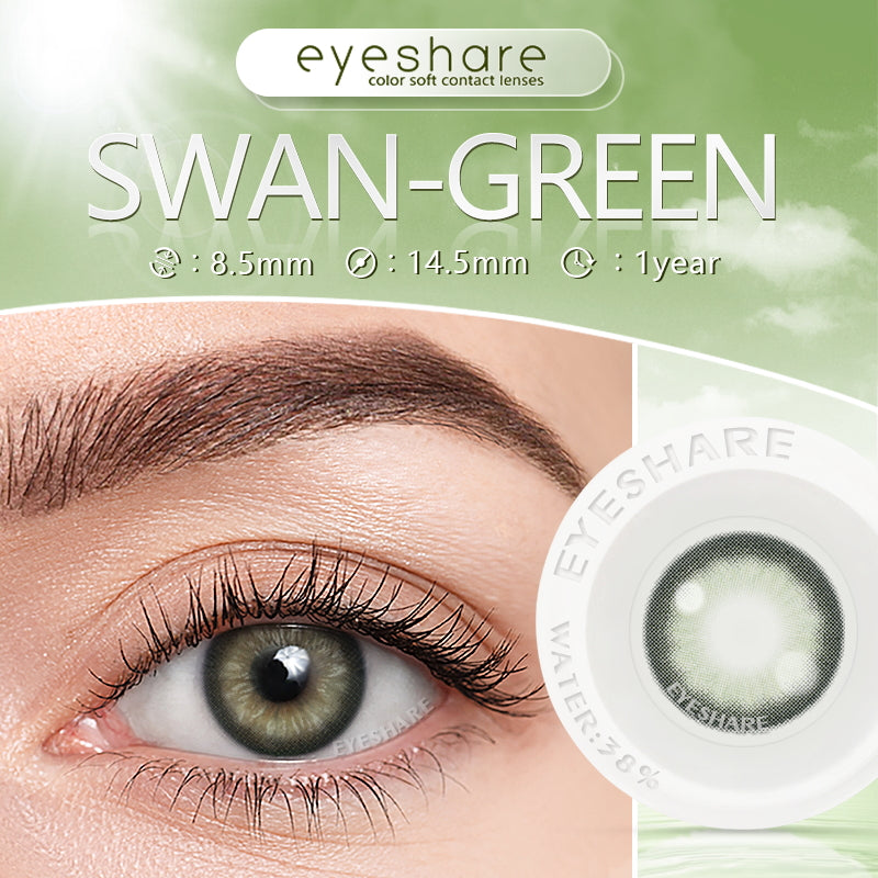 Cisne verde 14,5 mm 1 par | 1 año