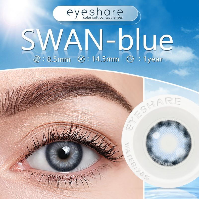 Swan Blue 14,5 mm 1 par | 1 año