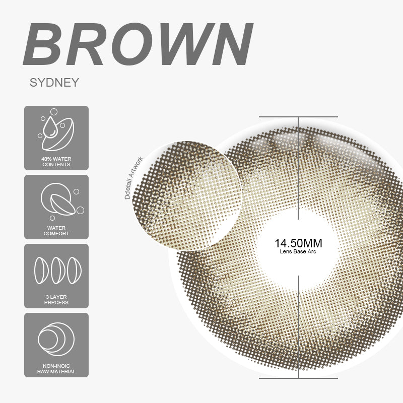 Sydney Brown 14,5 mm, 1 par | 1 año