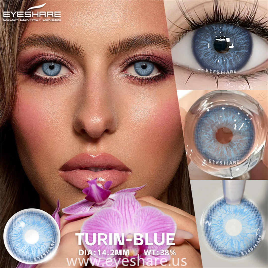 Turín Azul 14,2 mm 1 par | 1 año
