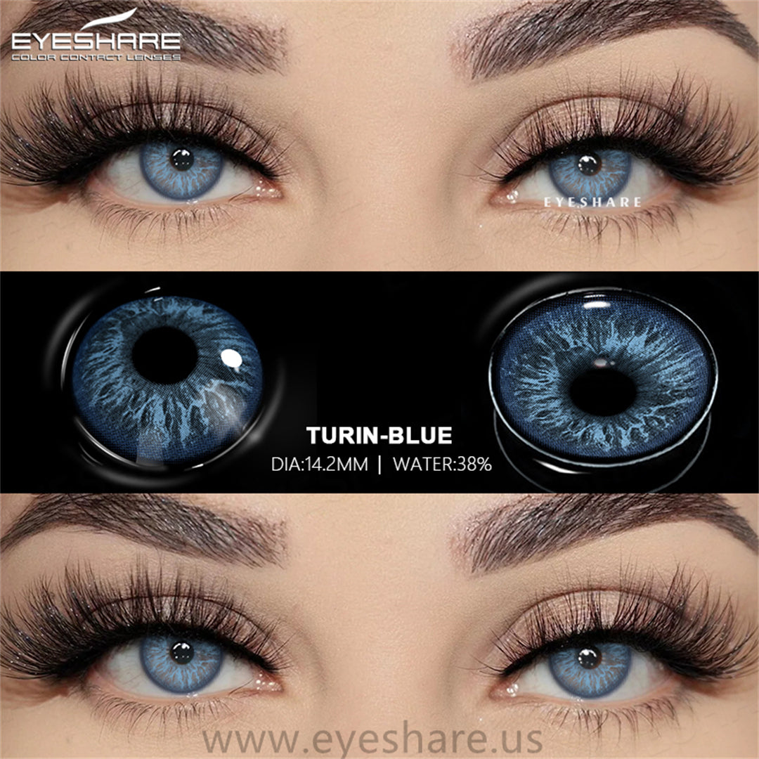 Turín Azul 14,2 mm 1 par | 1 año