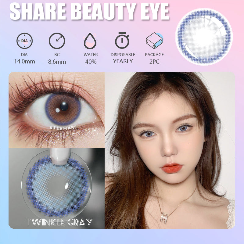 Twinkle Gray 14,0 mm 1 par | 1 año