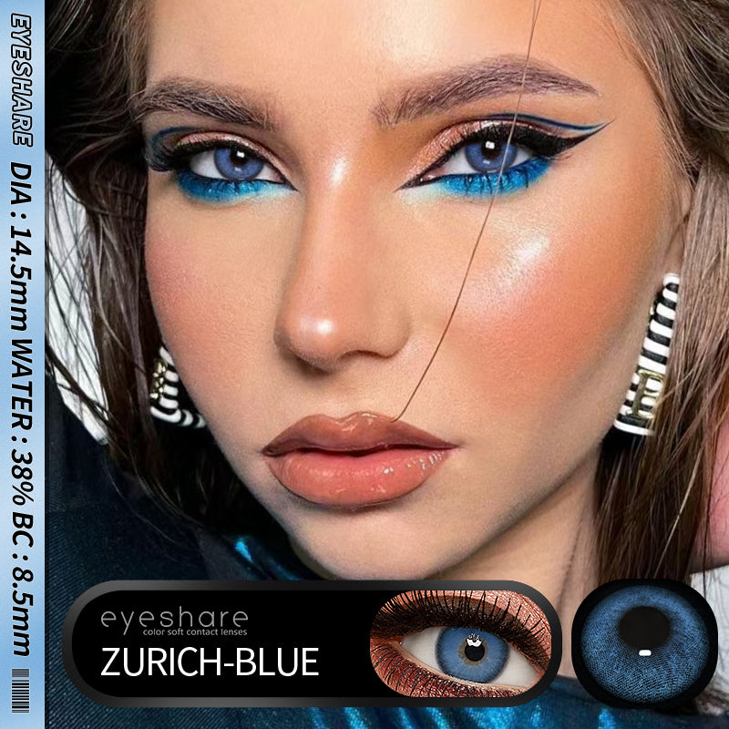 Azul Zúrich 14,5 mm 1 par | 1 año