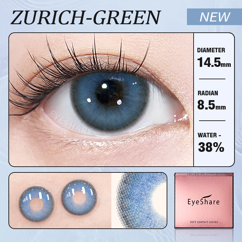 Azul Zúrich 14,5 mm 1 par | 1 año