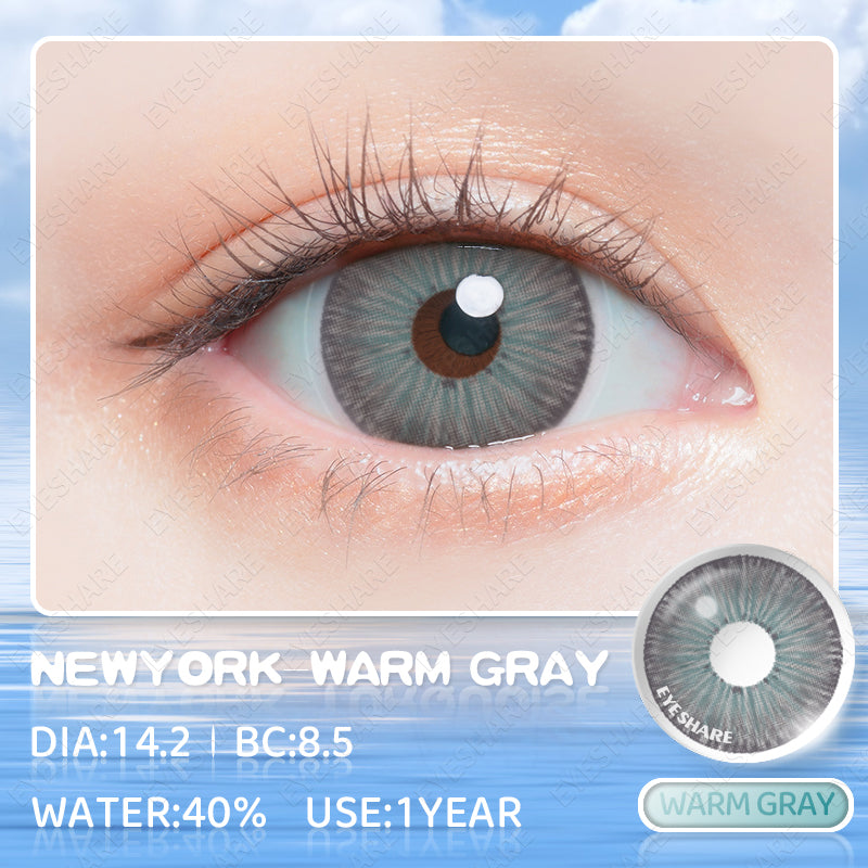 NewYork Warm Gray 14,2 mm 1 par | 1 año