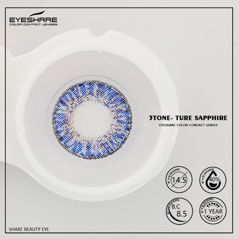 3TONE Ture-Sapphire 14,5 mm 1 par | 1 año