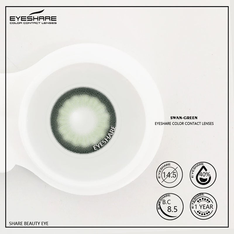 Cisne verde 14,5 mm 1 par | 1 año