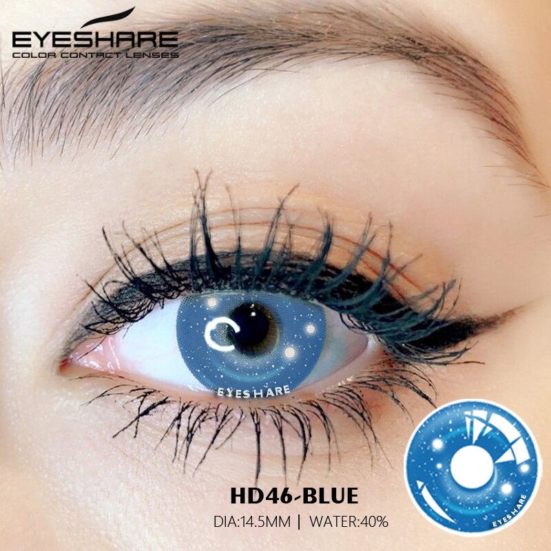 Cosplay HD46 Azul 14,5 mm 1 par | 1 año