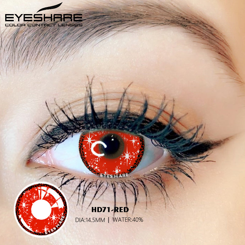 Cosplay HD71 Rojo 14,5 mm 1 par | 1 año
