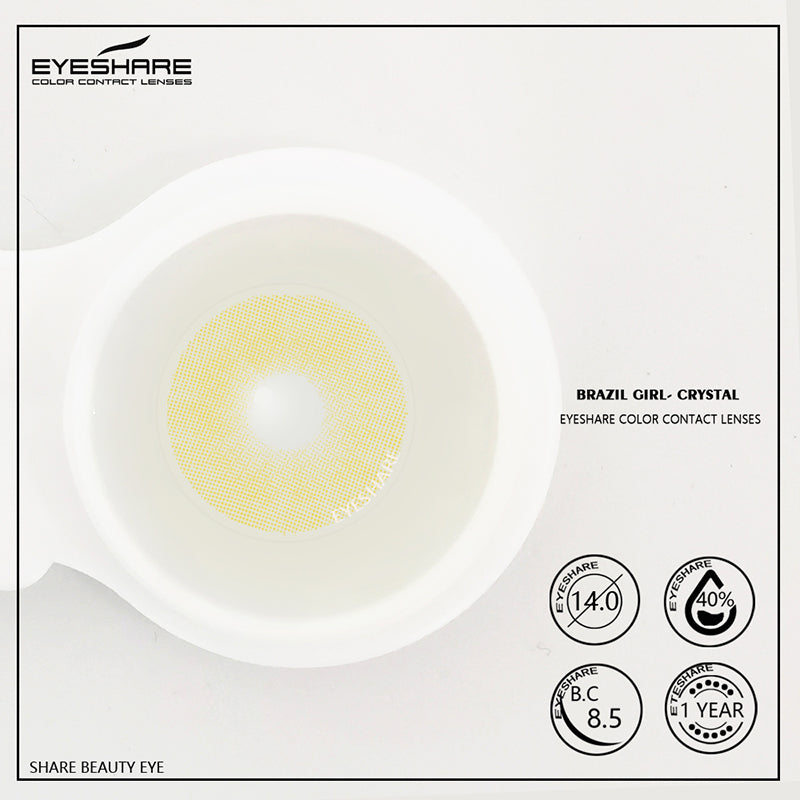 Brasileña Crystal 14,0 mm 1 par | 1 año