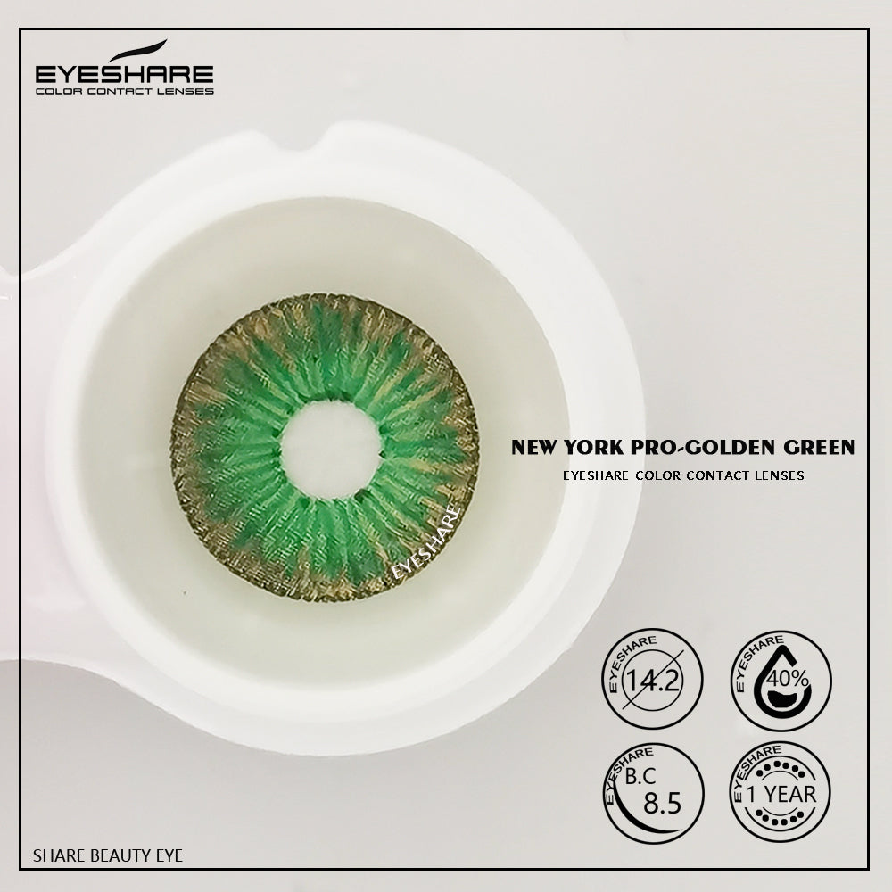NewYork Golden Green 14,2 mm 1 par | 1 año