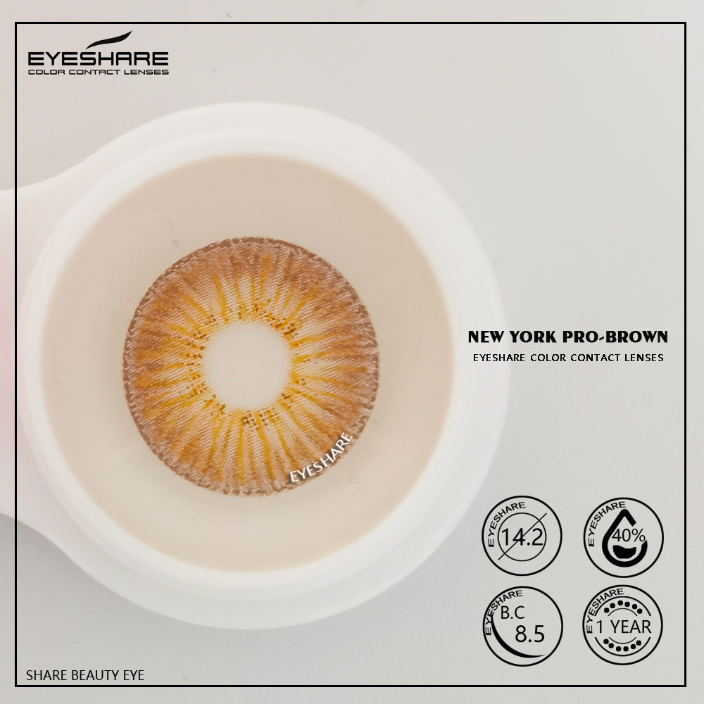 NewYork Brown 14,2 mm 1 par | 1 año