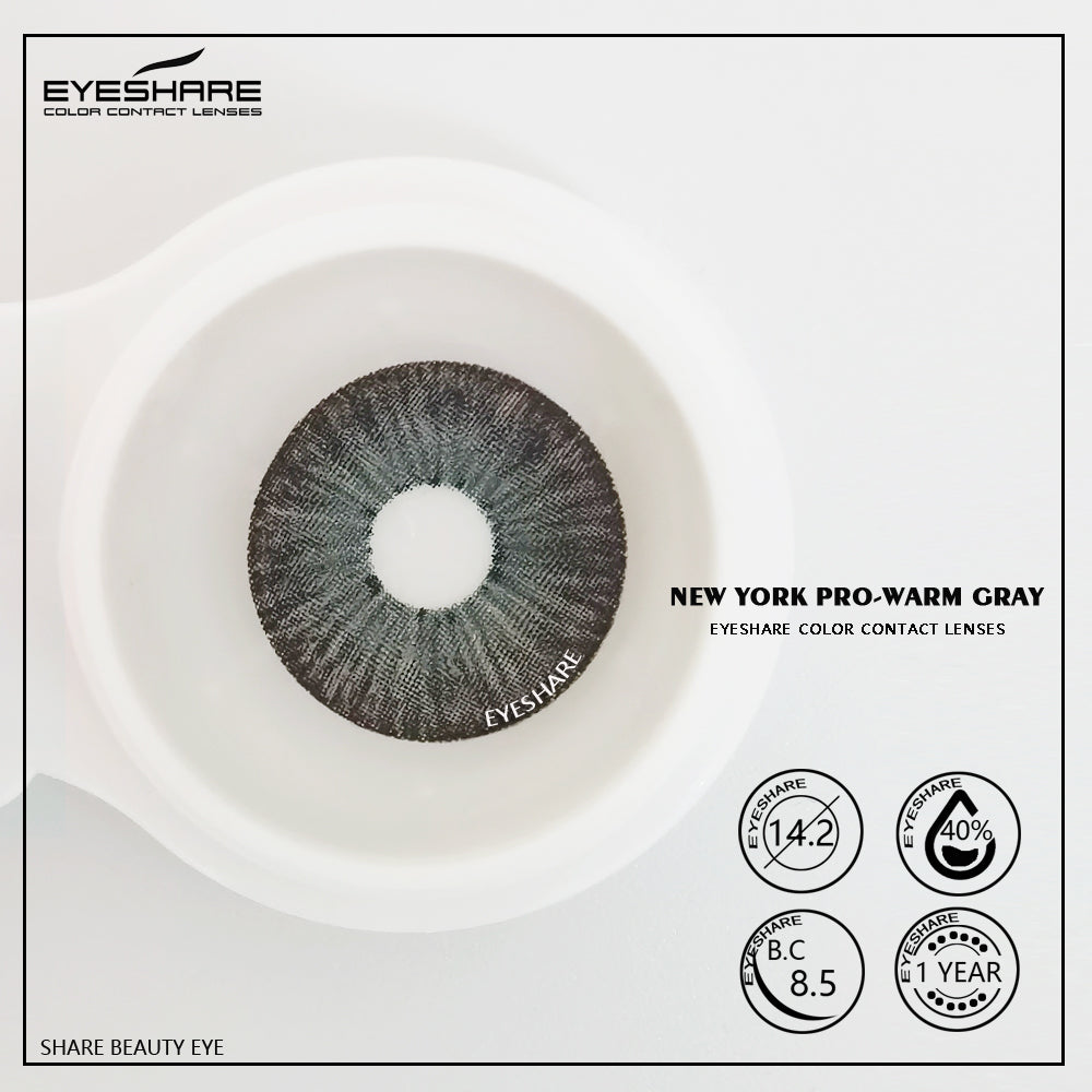 NewYork Warm Gray 14,2 mm 1 par | 1 año