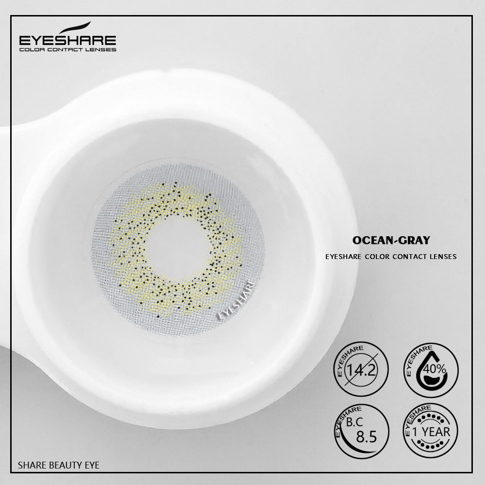Gris océano, 14,2 mm, 1 par | 1 año