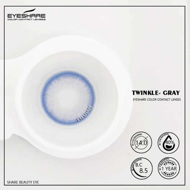 Twinkle Gray 14,0 mm 1 par | 1 año