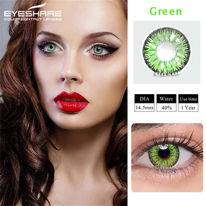 Cosplay AYY Green 14.5mm 1 Pair | 1 Year