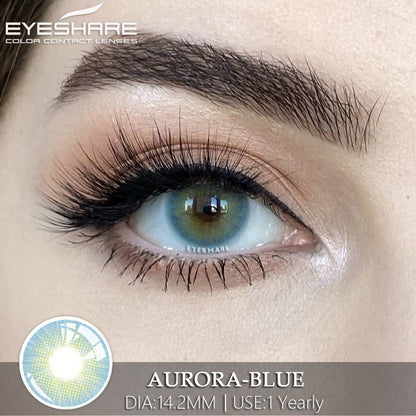 Aurora Blue 14,2 mm 1 par | 1 año