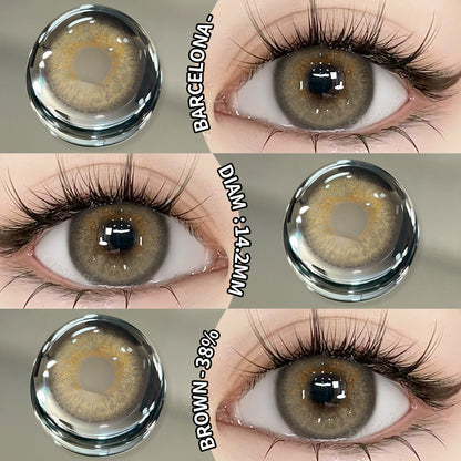 Barcelona Brown 14,2 mm 1 par | 1 año