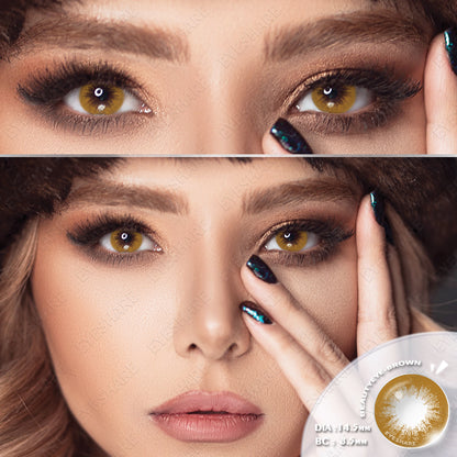 Beautyeye Brown 14,5 mm 1 par | 1 año