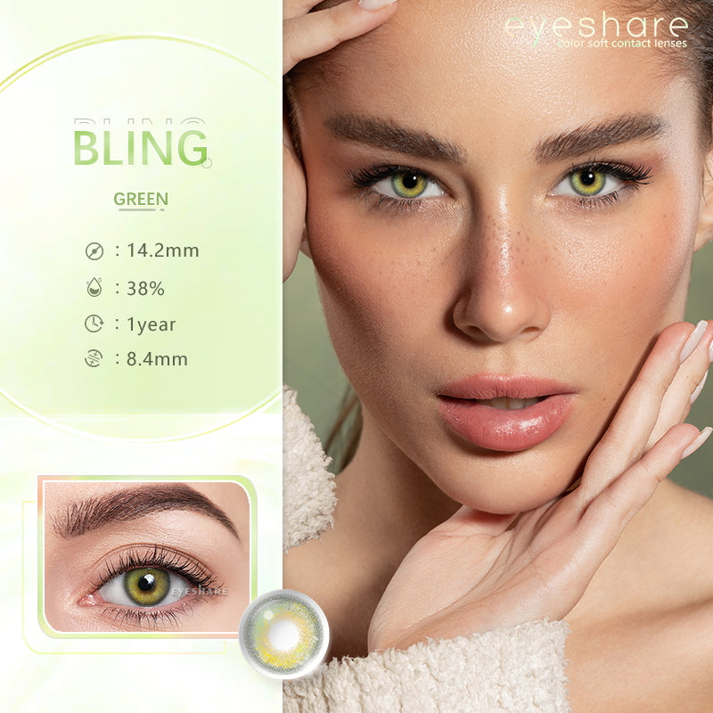 Bling Green 14,2 mm, 1 par | 1 año