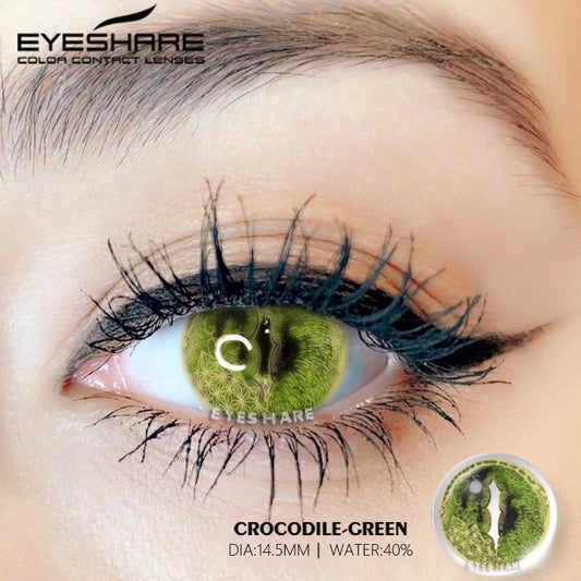 Cosplay Cocodrilo Verde 14,5 mm 1 par | 1 año