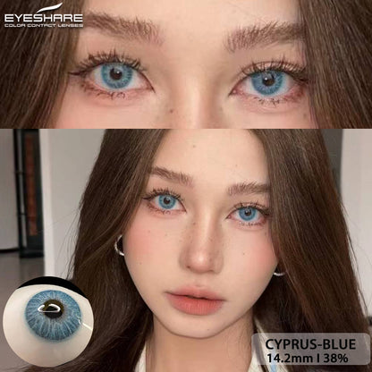 Azul Chipre 14,2 mm 1 par | 1 año