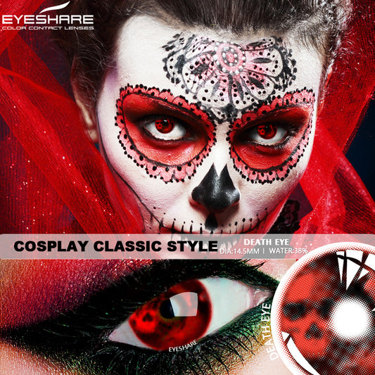 Cosplay Death Eye 14,5 mm 1 par | 1 año