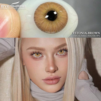 Estonia Brown 14,5 mm 1 par | 1 año 
