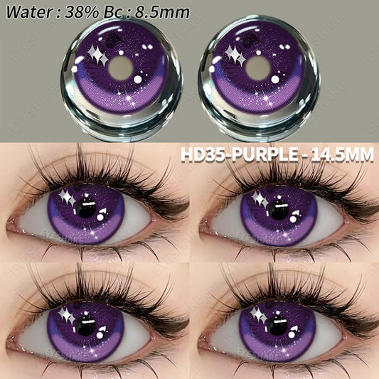 Cosplay HD35 Purple 14,5 mm 1 par | 1 año