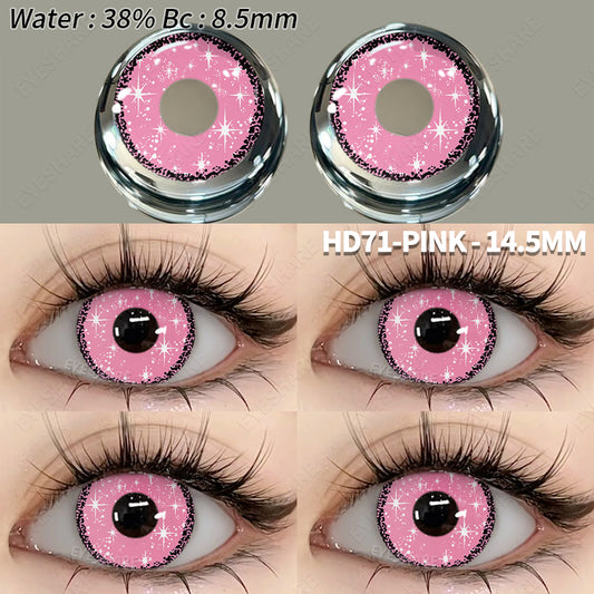 Cosplay HD71 Rosa 14,5 mm 1 par | 1 año
