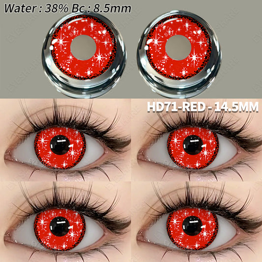Cosplay HD71 Rojo 14,5 mm 1 par | 1 año
