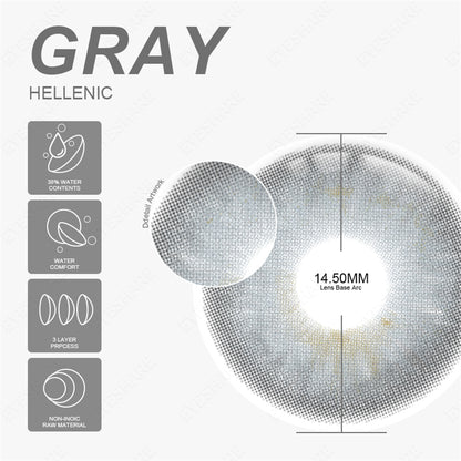 Gris helénico 14,5 mm 1 par | 1 año