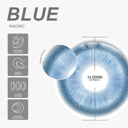 Lentes NEBULA-RED Anime Halloween Cosplay 14.0mm