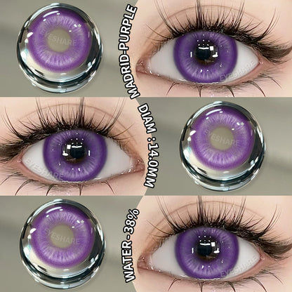 Lentes NEBULA-RED Anime Halloween Cosplay 14.0mm