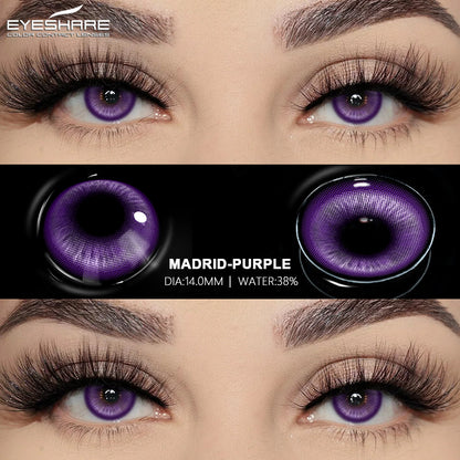 Lentes NEBULA-RED Anime Halloween Cosplay 14.0mm