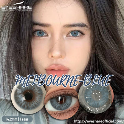 Melbourne Blue 14.2mm 1 Pair | 1 Year