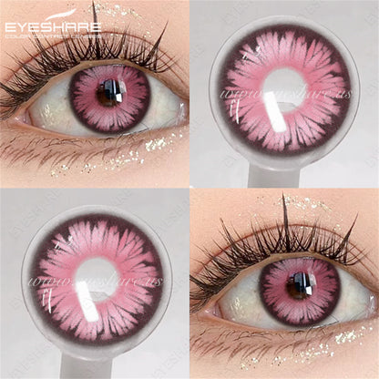 Lentes NEBULA-RED Anime Halloween Cosplay 14.0mm