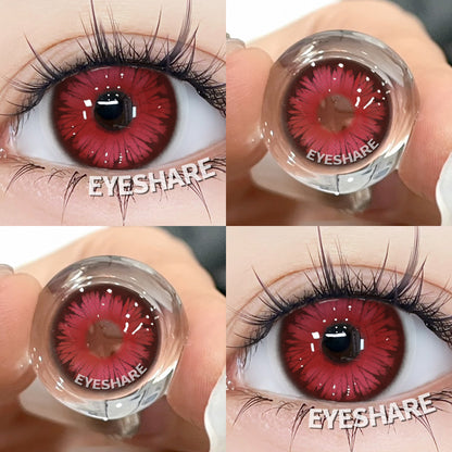 Lentes NEBULA-RED Anime Halloween Cosplay 14.0mm