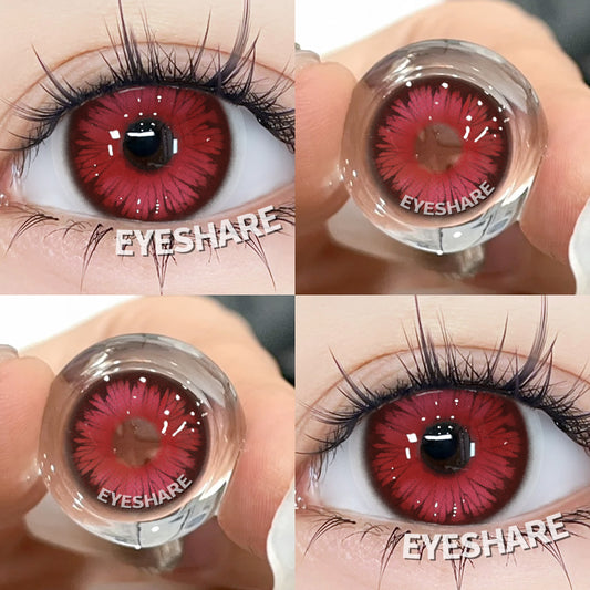 Lentes NEBULA-RED Anime Halloween Cosplay 14.0mm