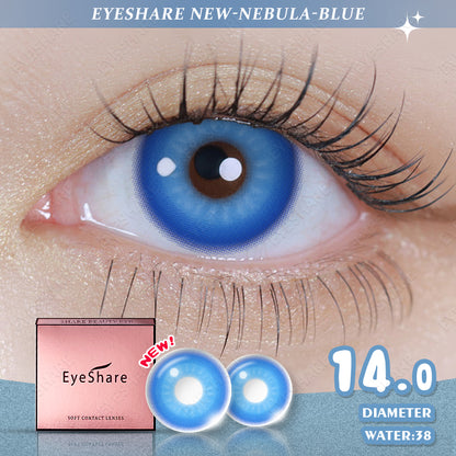 Cosplay Nebula BLUE 14.0mm 1 Pair | 1 Year