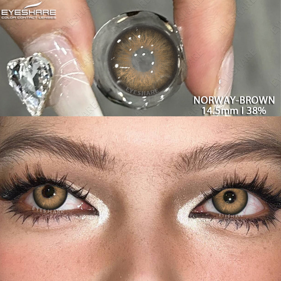 Marrón noruego, 14,5 mm, 1 par, 1 año