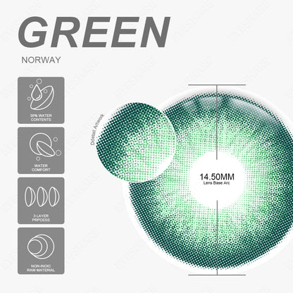 Verde noruego 14,5 mm 1 par | 1 año