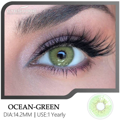 Verde océano, 14,2 mm, 1 par | 1 año
