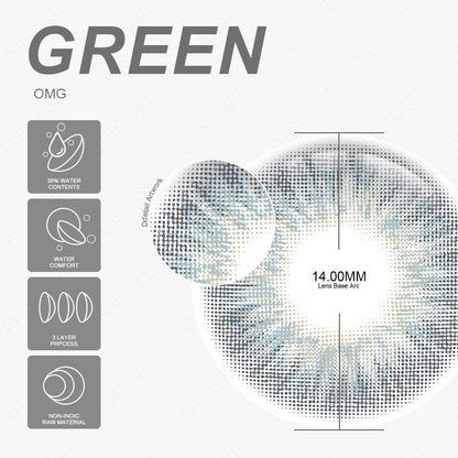 OMG Green 14,0 mm 1 par | 1 año