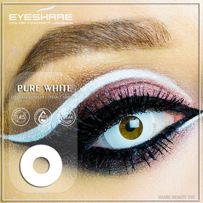 Cosplay Pure White 14,5 mm 1 par | 1 año