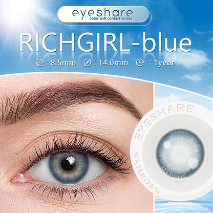 Richgirl Blue 14,0 mm, 1 par, 1 año