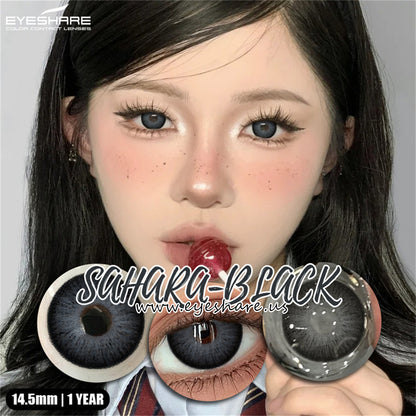 Sahara Black 14.5mm 1 Pair | 1 Year