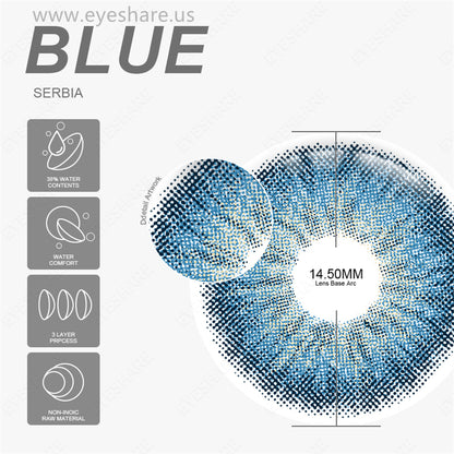 Serbia Azul 14,5 mm 1 par | 1 año